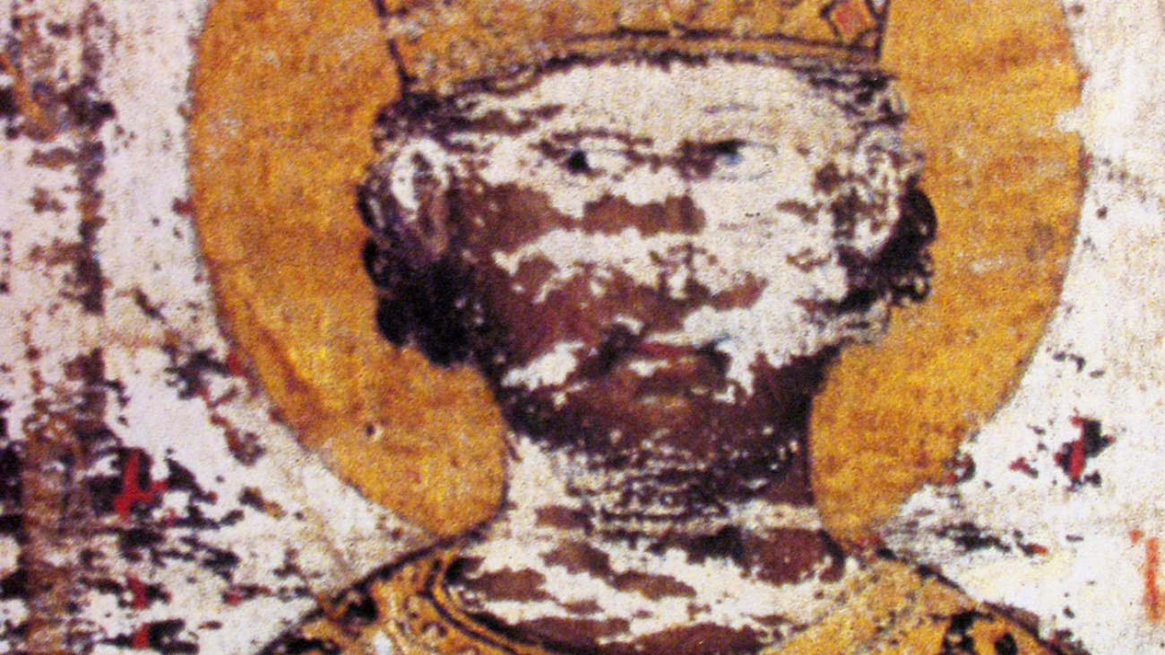 Minature of Georgios Brancovitch in Esfigmenos Monastery, 1429.