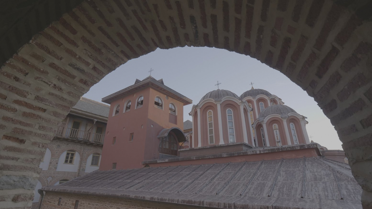 View of the cathedral dome from the West