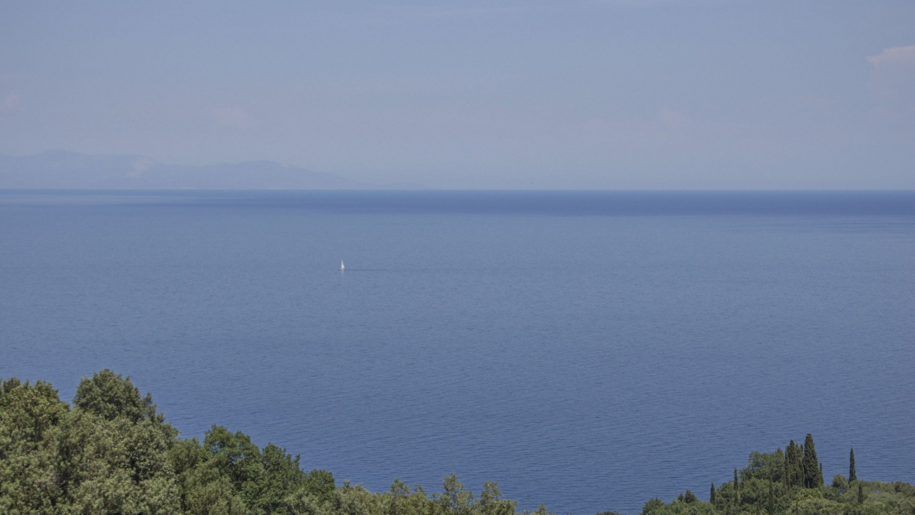 The sea as seen from the Monastery.