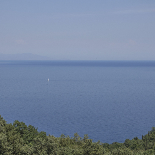 The sea as seen from the Monastery.