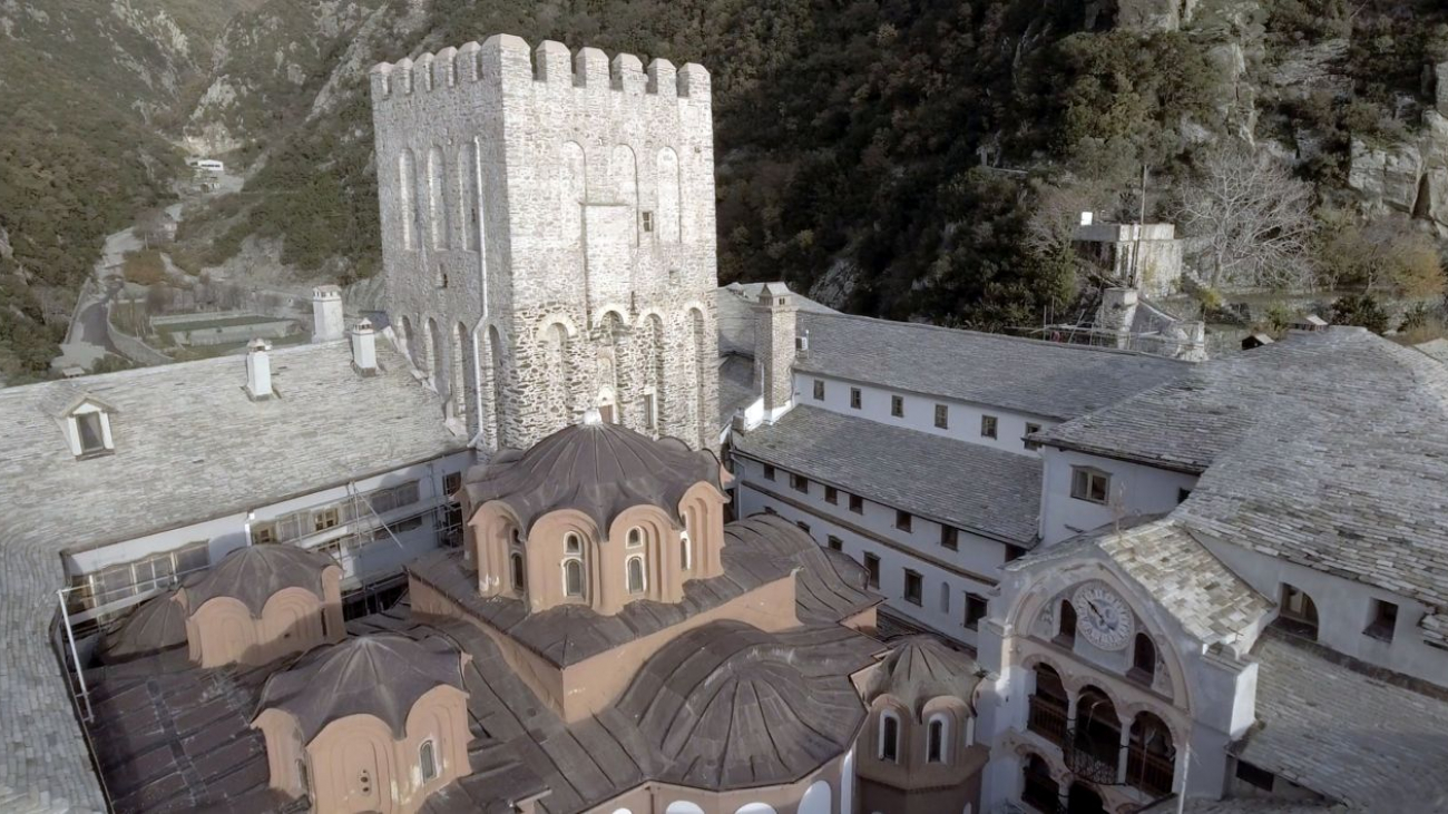 The tower as seen from the southwest.