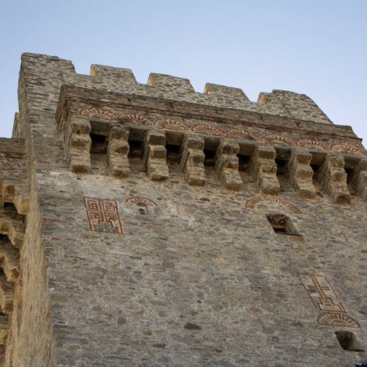 The tower of the Monastery with its unique architecture.