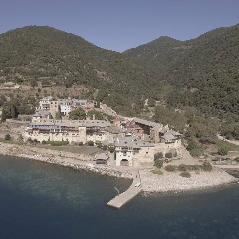 The Monastery as seen from the sea.