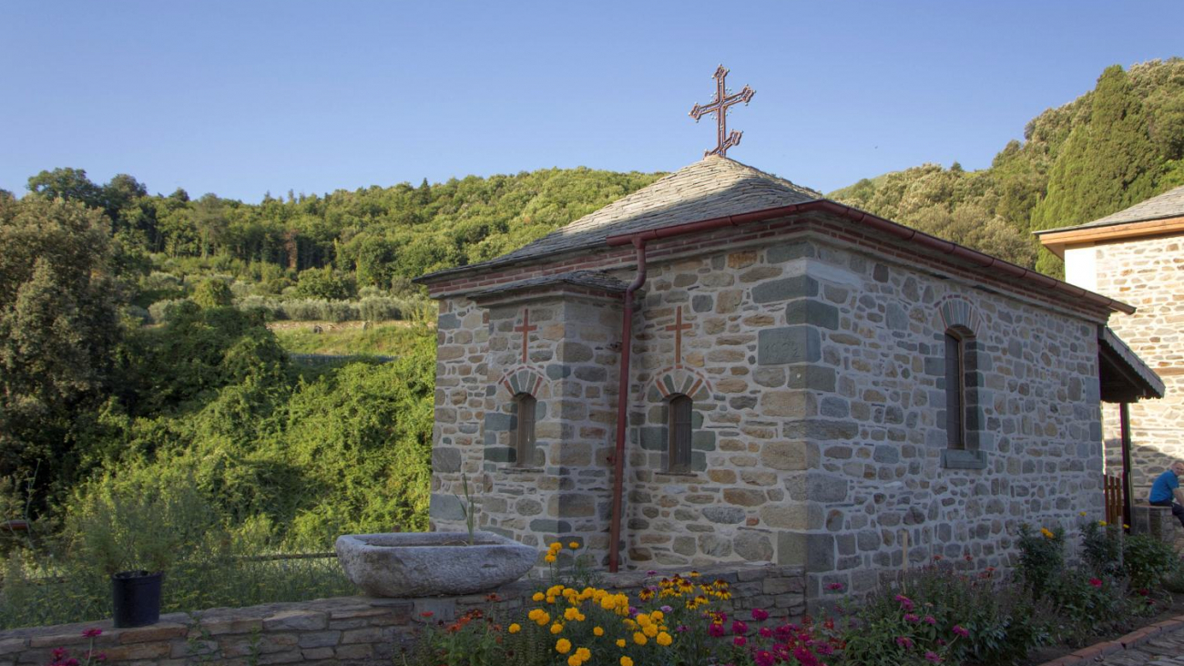 The chapel of St. Theodores near the entrance of the Monastery.