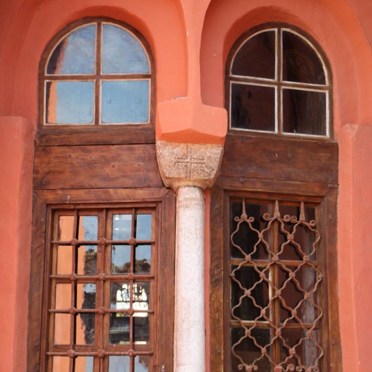 Window handles in the old Cathedral.