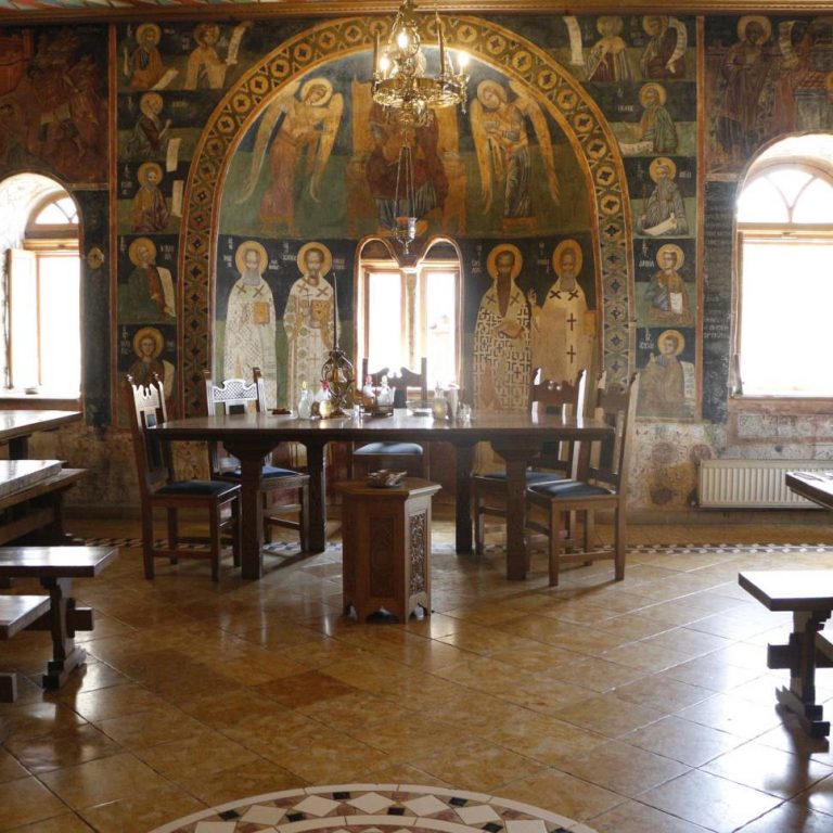 The Abbot's table where the official guests during the official days are seated.