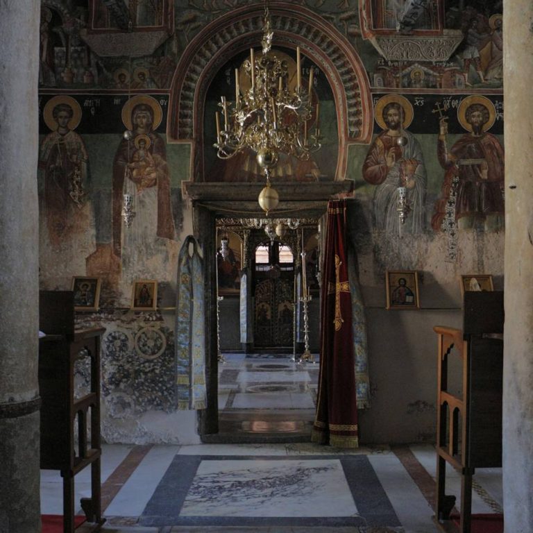 Frescoes in the old Cathedral, works of painter Antonios, 1544.