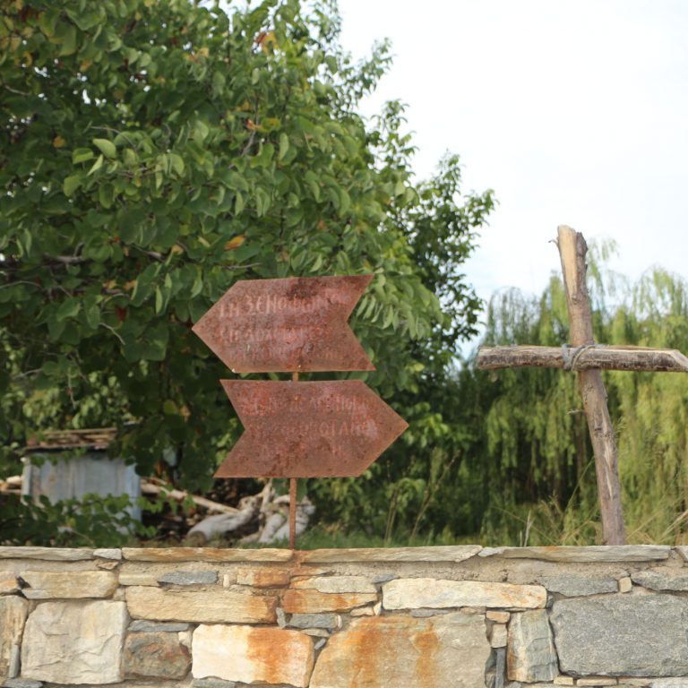 Old signs for the guidance of the pilgrims.