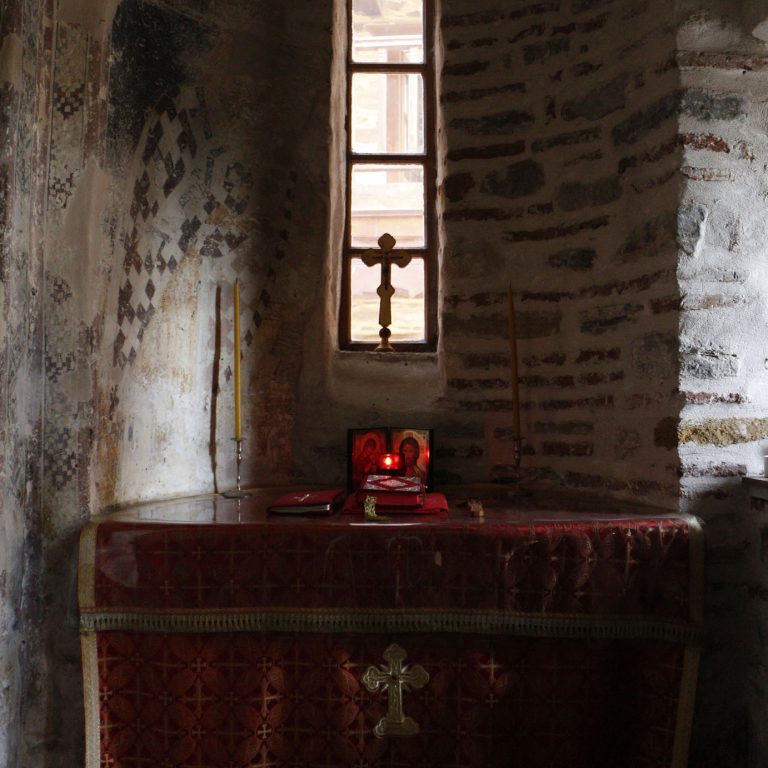 Inner view of St Demetrios chapel.