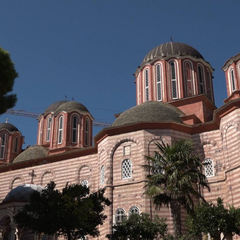 The finished project of the new Cathedral after the return of the monks in 1830.