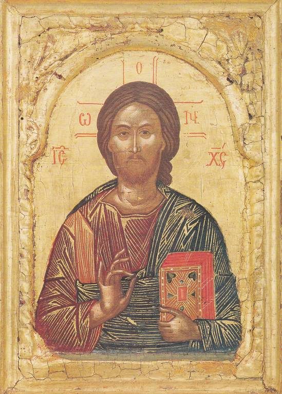 Jesus Christ, portable icon attributed to painter Antonios, 1544.