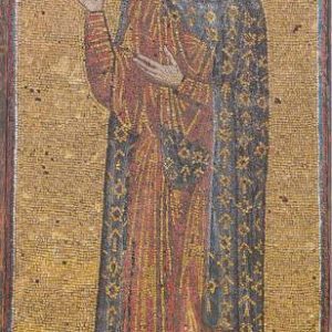 Mosaic icon of st Demetrios, 11th century.