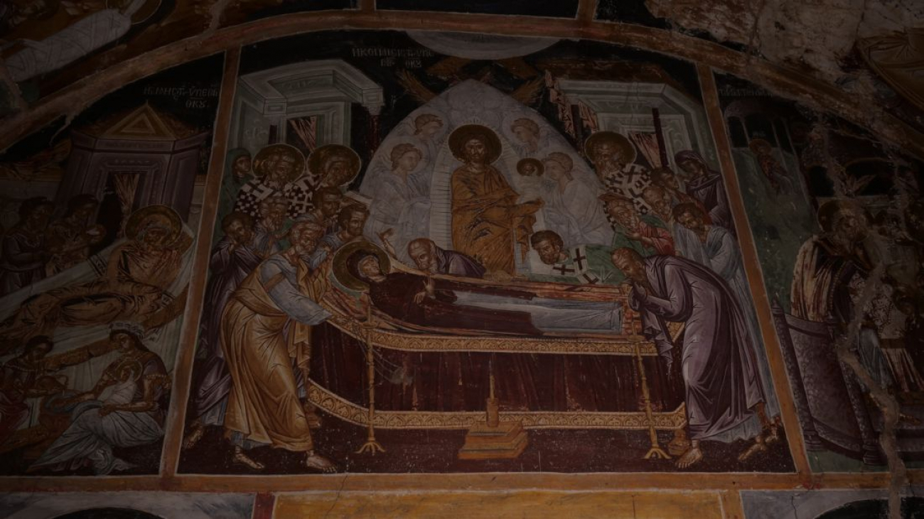 The Assumption of the Virgin Mary. fresco of the chapel.