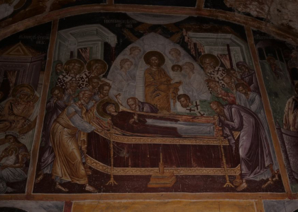 The Assumption of the Virgin Mary. fresco of the chapel.