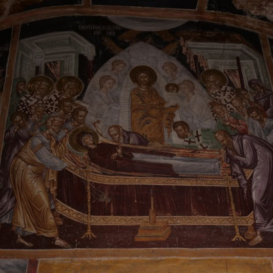 The Assumption of the Virgin Mary. fresco of the chapel.