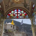 Entrace to the interior of the Monastery.