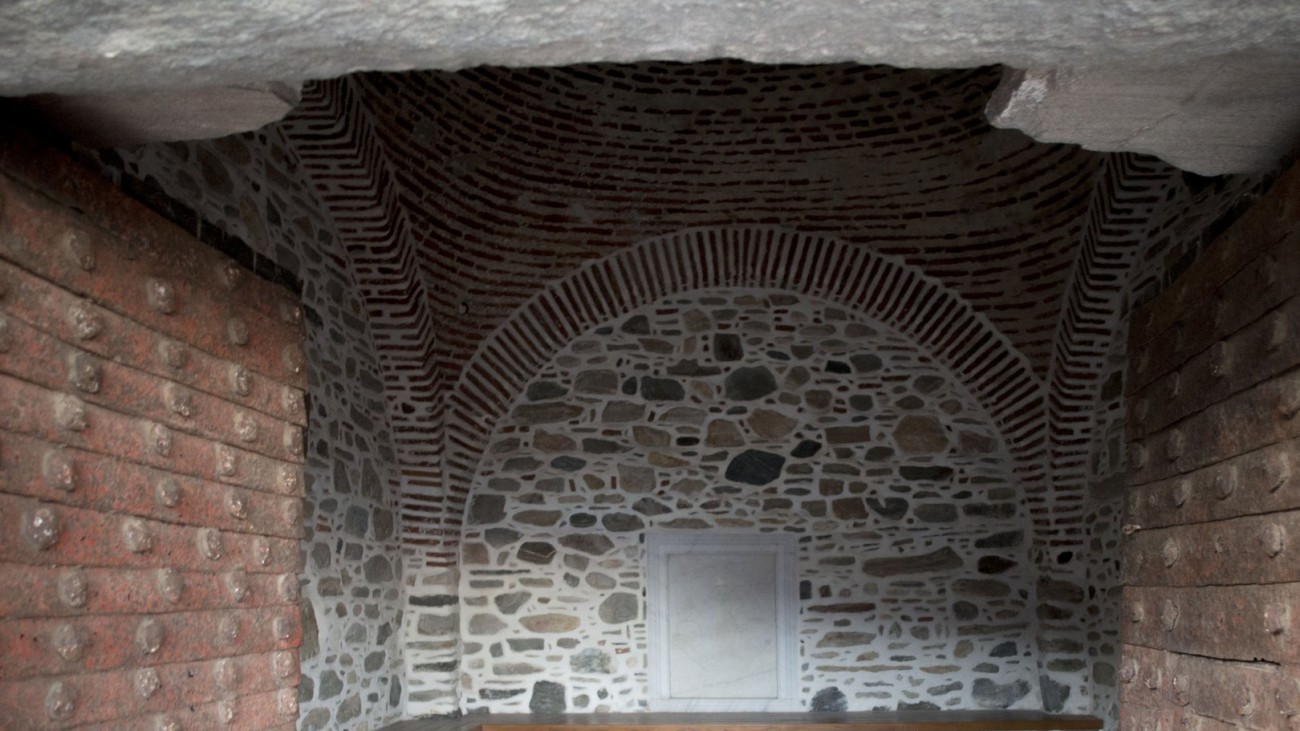 The entrance to the Monastery. The heavy doors guard its rich history