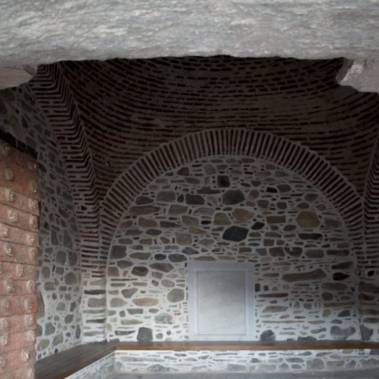 The entrance to the Monastery. The heavy doors guard its rich history