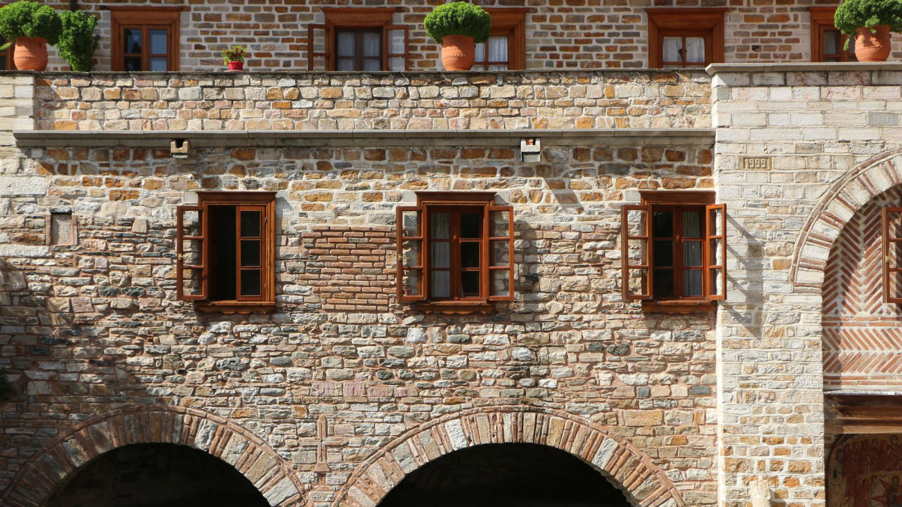 The building of the Monastery's library.