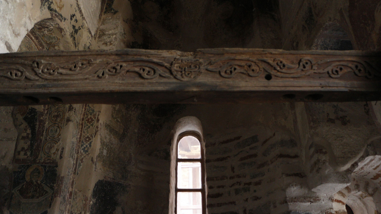 View from inside of St Demetrios chapel.