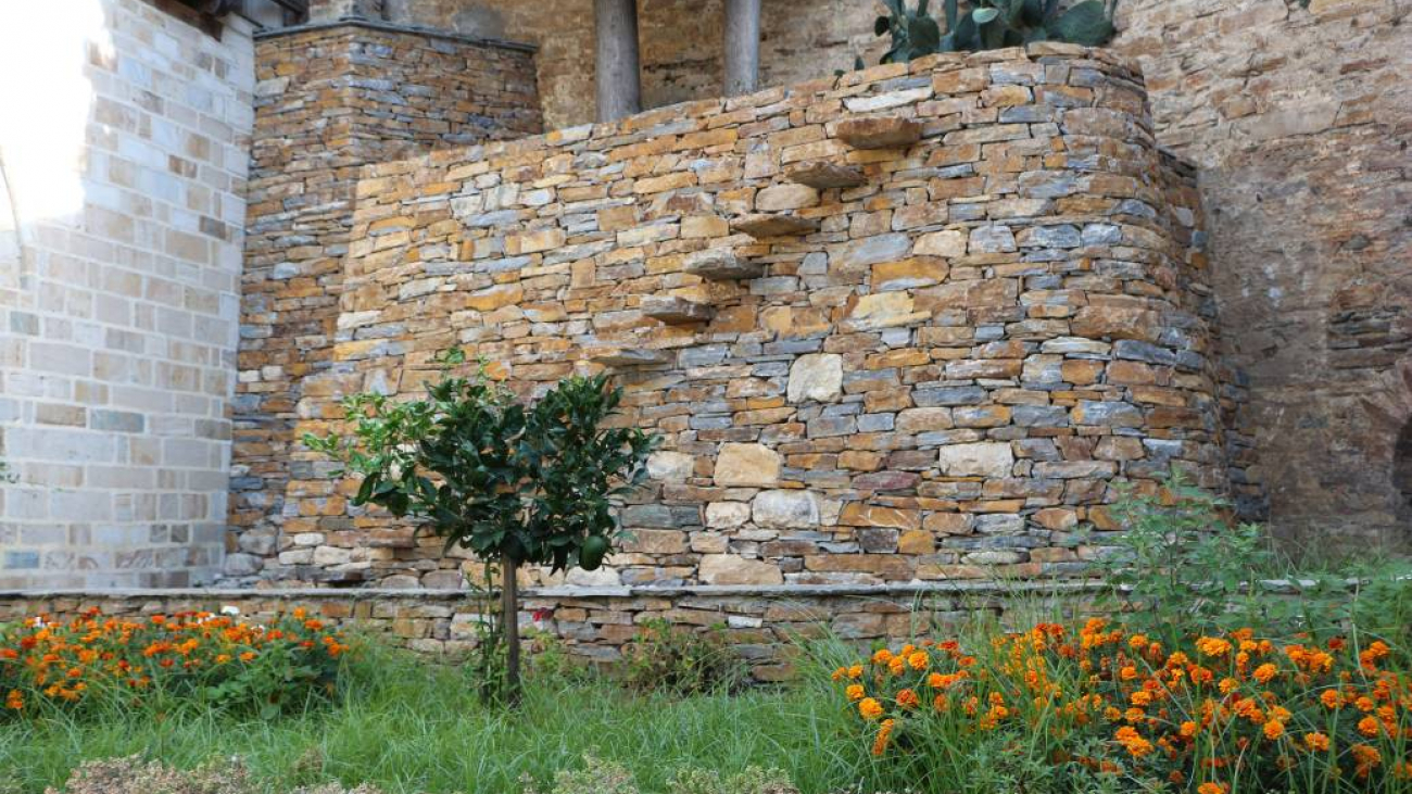 A nice part of the Monastery's courtyard.