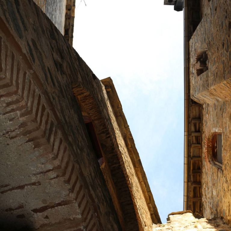 Looking upwards while at the entracne hall.