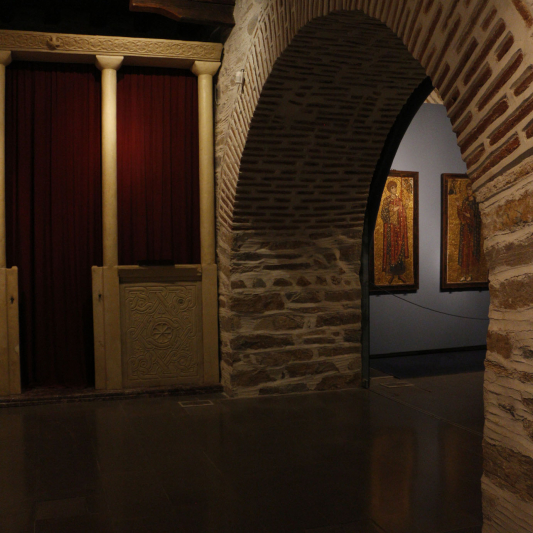 The entrance to the museum of the Monastery.
