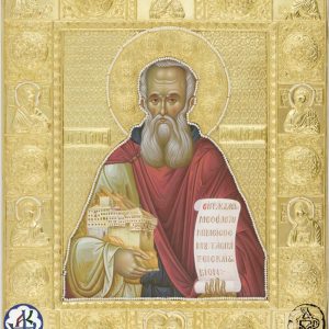 Saint Dionysios, owner of Dionysiou Monastery. Portable icon, 20th century.