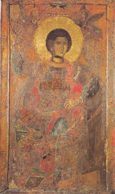 Icon of St Georgios, 9th century.