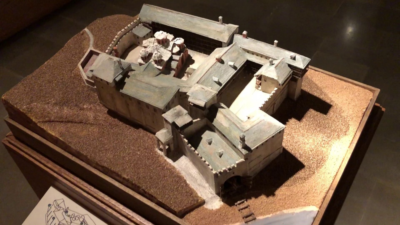 The Holy Monastery of Xenophon. Model at the Museum of the Monastery based on Barsky's design.