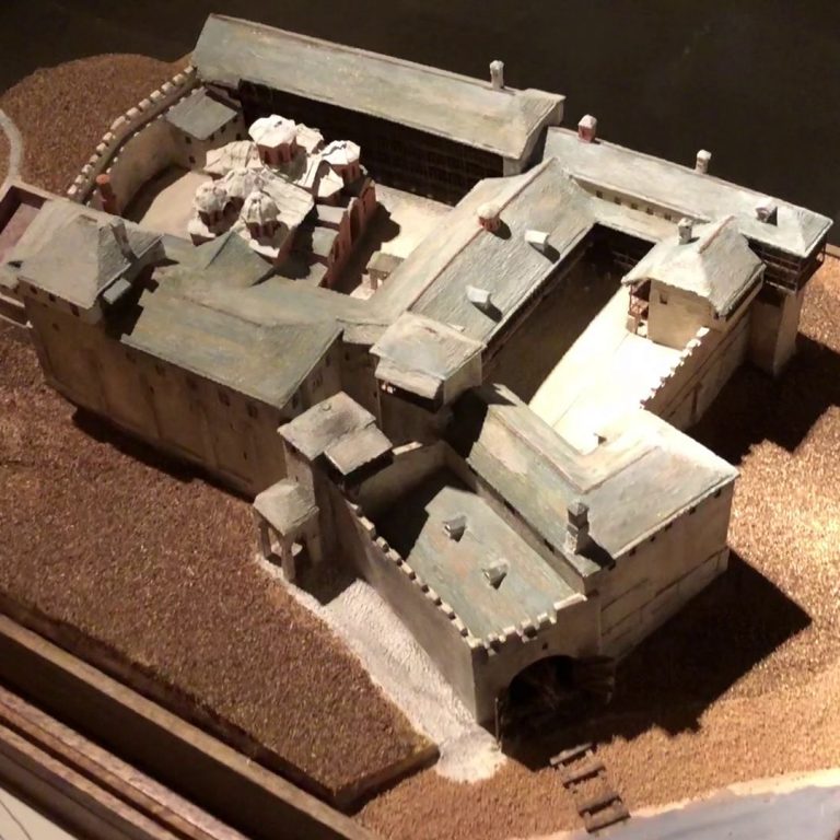 The Holy Monastery of Xenophon. Model at the Museum of the Monastery based on Barsky's design.