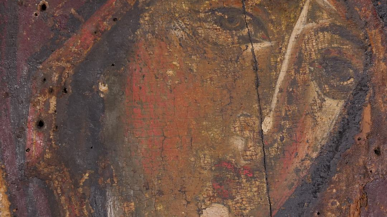 Θεοτόκος ο Καθρέπτης, φορητή εικόνα της Ιεράς Μονής Αγίου Παύλου, 11ος-12ος αιώνας.