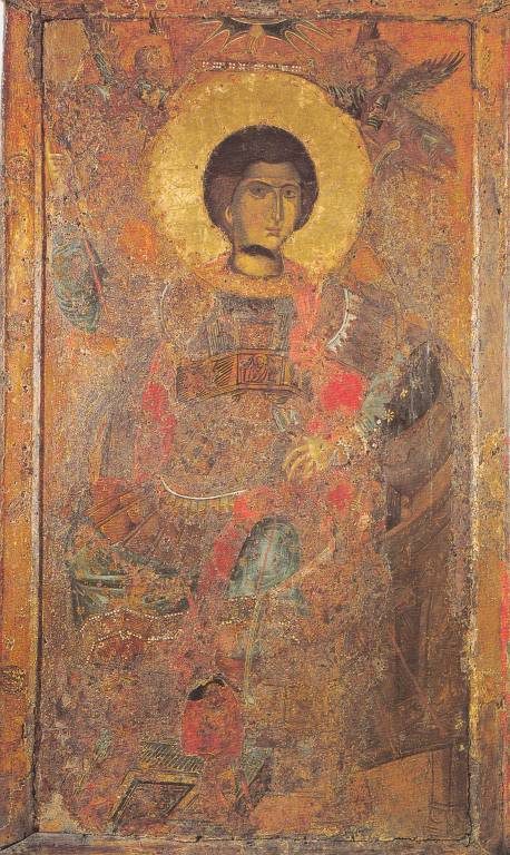 Η θαυματουργή εικόνα του Αγίου Γεωργίου, έργο του 9ου αιώνα.